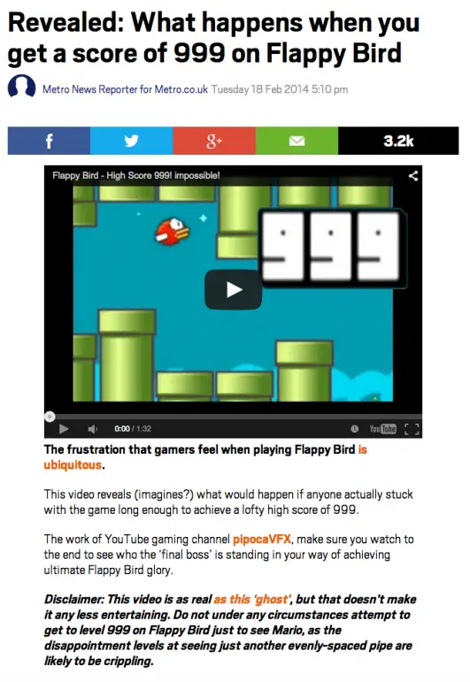 YugaTech plays Flappy Bird, how to get high scores » YugaTech